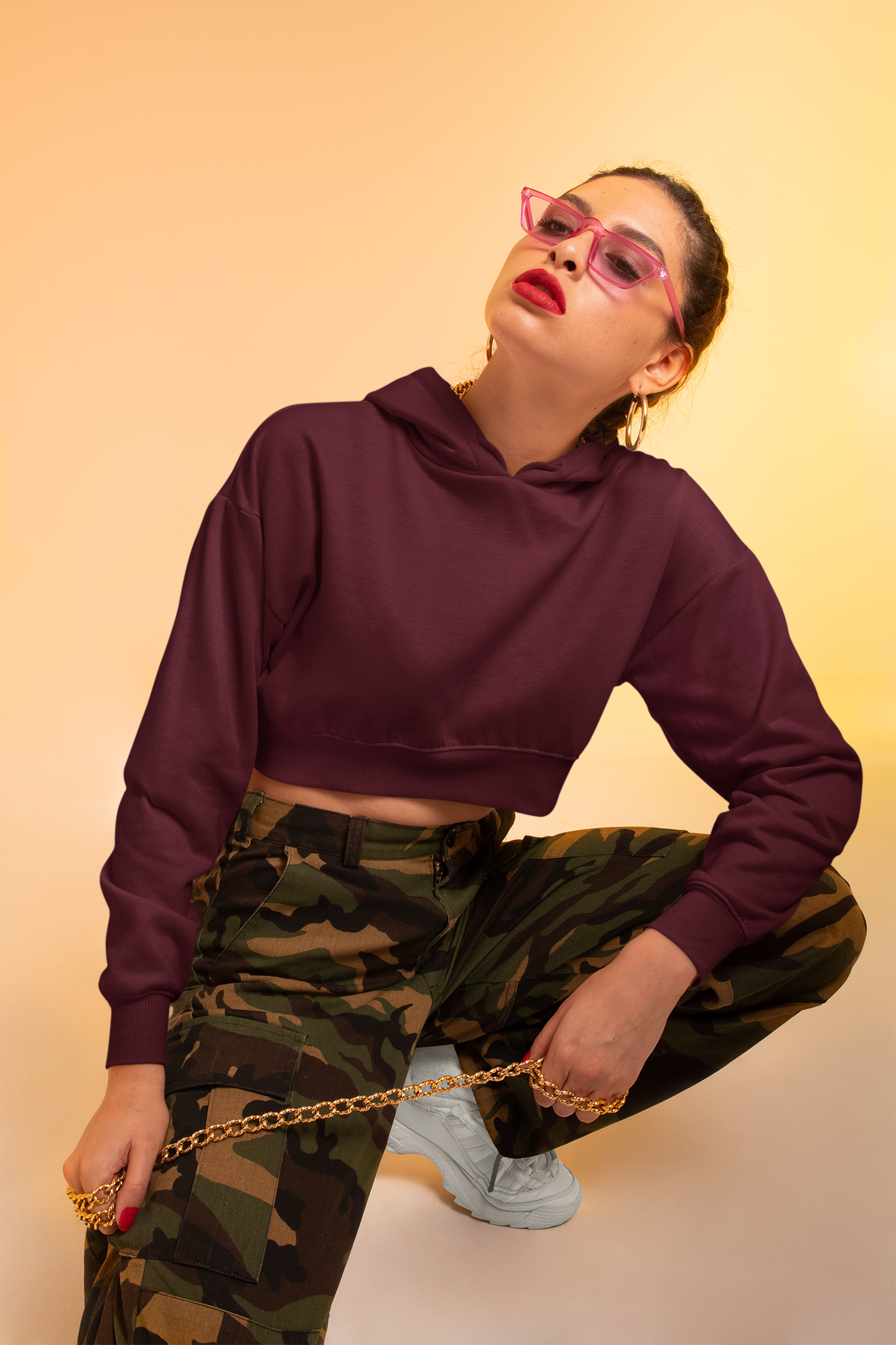 Female Cropped Hoodie