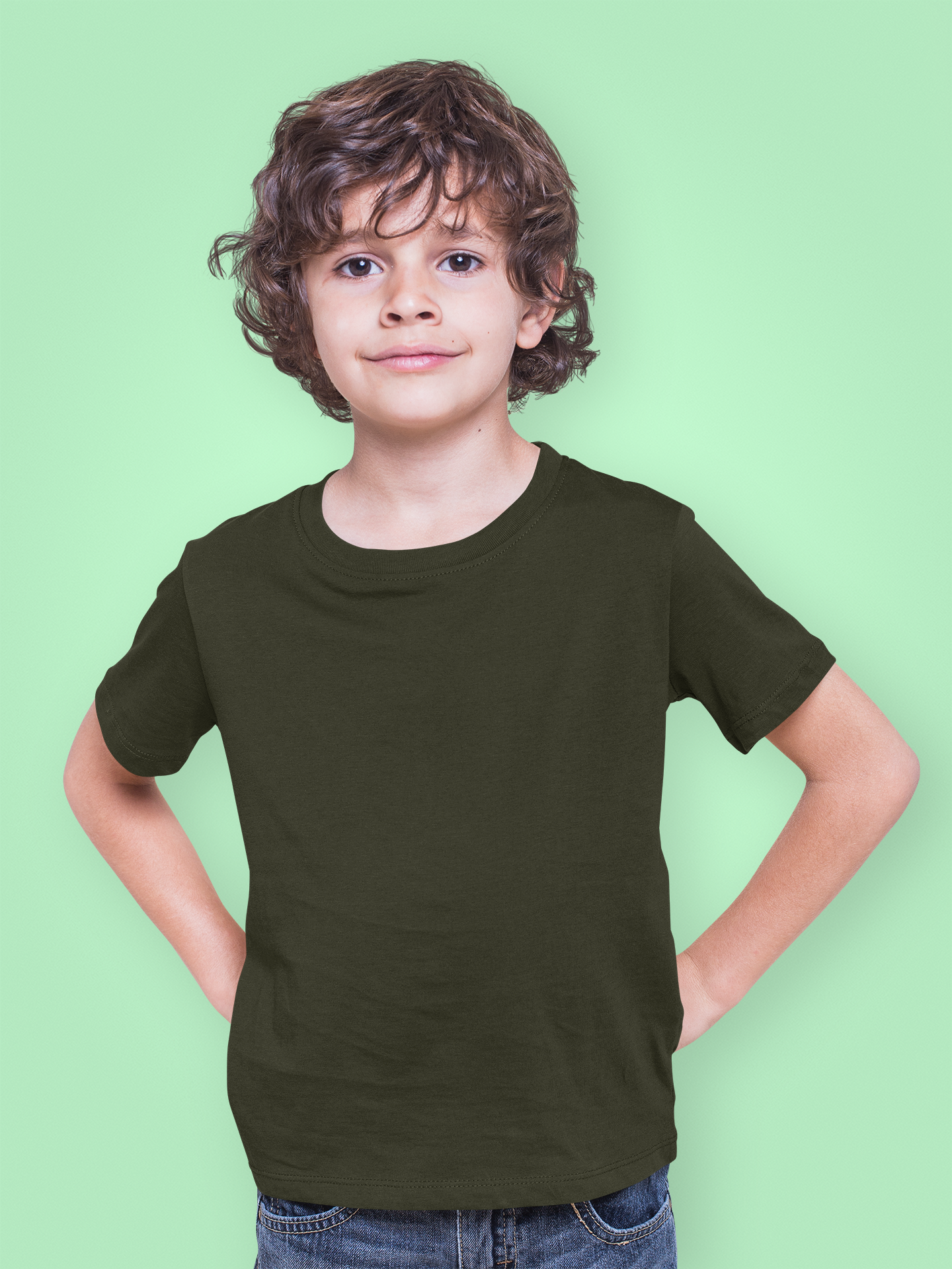 Boy's Crew Neck T-Shirt 5-14 Years